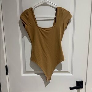 American Eagle Outfitters Tan Bodysuit